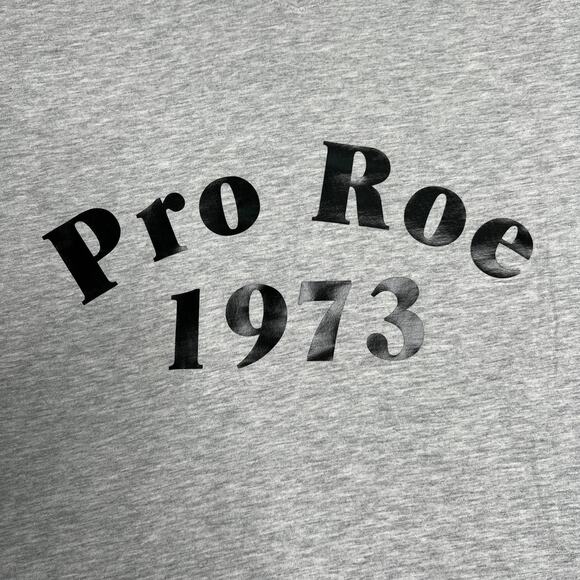 Pro Roe 1973 Gray Vneck Tee XXL - Picture 1 of 7